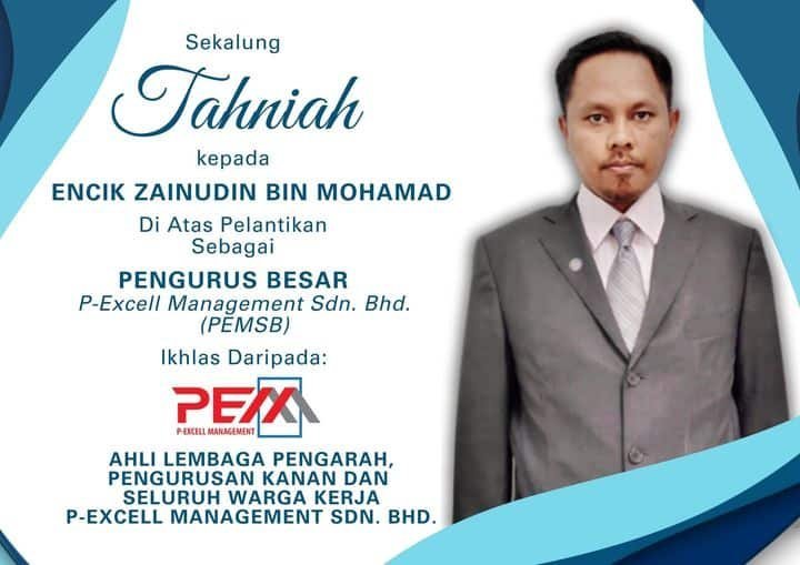 Pelantikan Encik Zainudin Bin Mohamad sebagai Pengurus Besar