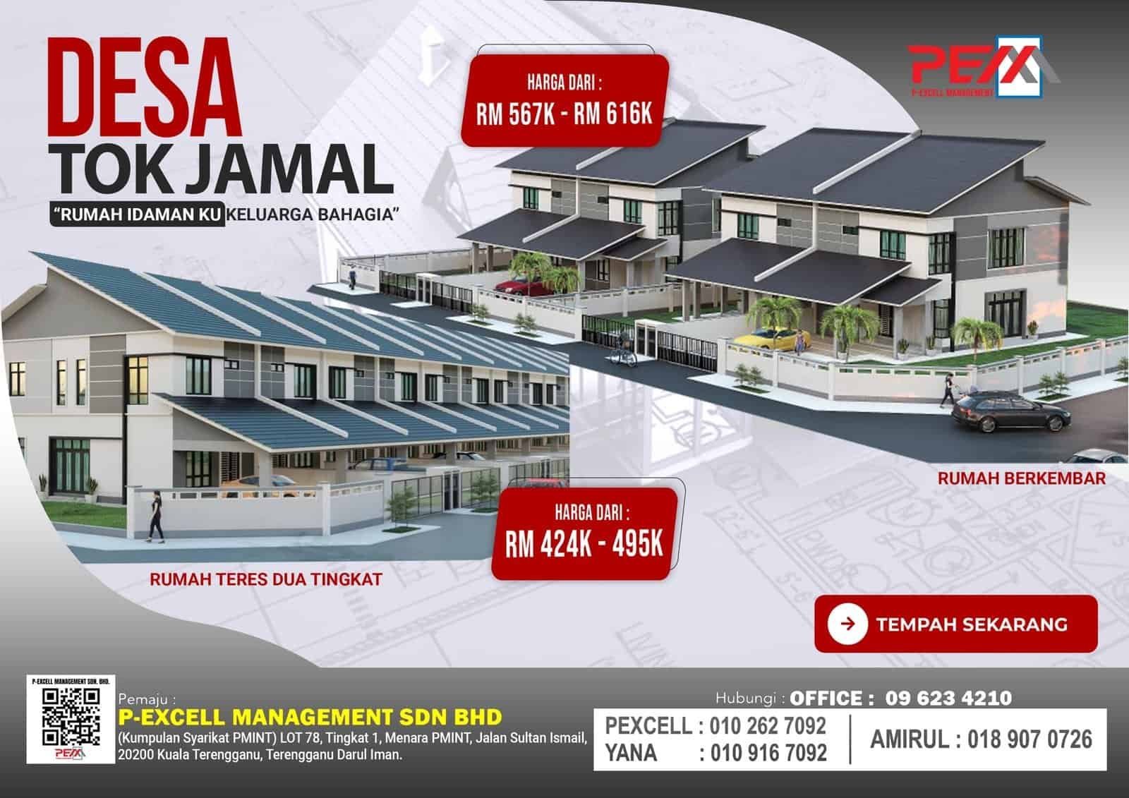 Rumah Teres dibuka untuk jualan