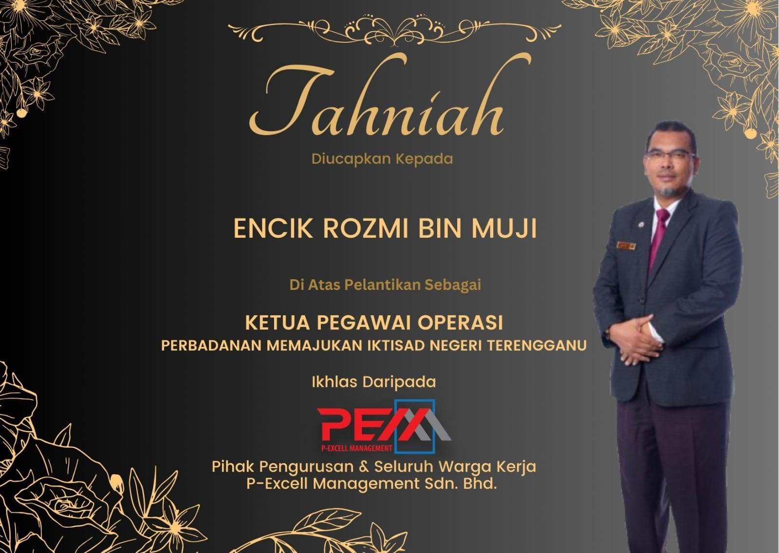 Tahniah Atas Perlantikan