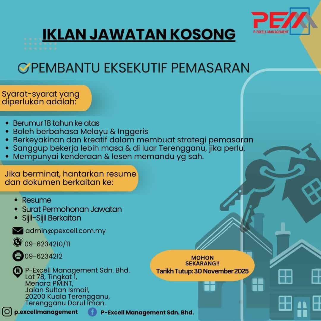 Jawatan Kosong – Pembantu Eksekutif Pemasaran